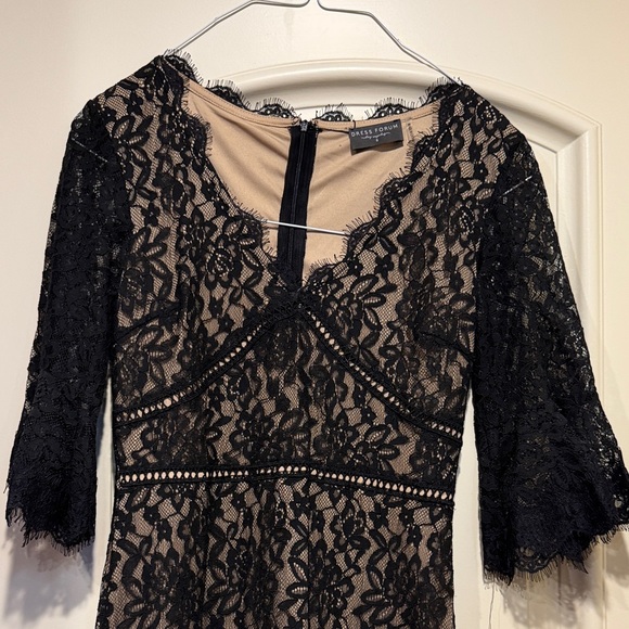 navy lace maxi dress uk Scallop V-Neck Lace Maxi Dress, Navy – Jolie Moi Retail main image 0